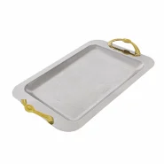 سینی بزرگ گلدار طلایی SOLE مدل 1130PT