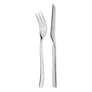 کارد و چنگال میوه خوری سه بعدی استیل MGS کد DF043