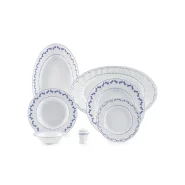 سرویس غذاخوری 29 پارچه چینی زرین ایران سری نئوکلاسیک مدل فرانسیس