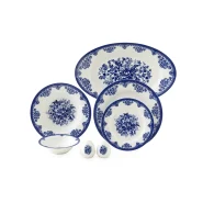 سرویس غذاخوری 28 پارچه چینی زرین ایران مدل ایتالیا اف فلورانس