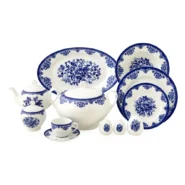 سرویس چینی 102 پارچه کامل چینی زرین ایران سری ایتالیا اف مدل فلورانس