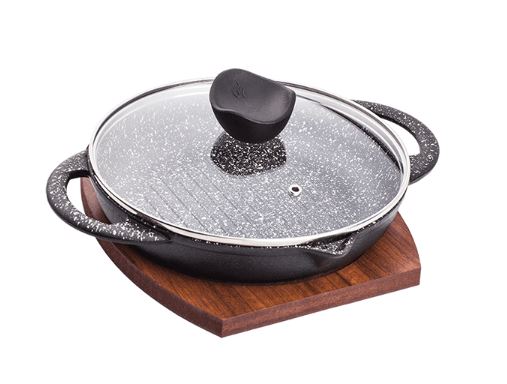 تابه چدنی درب دار Teyam 24 نالینو 01165